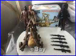 Vintage Mego Planet of the Apes Battering Ram With Box Plus Figures Lot