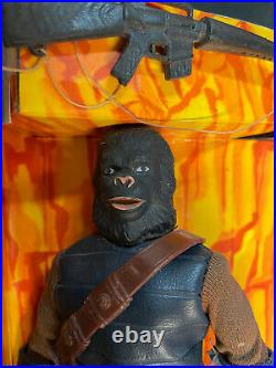 Vintage Mego Soldier Ape Dark Face Variant In Repro Box Tight Joints Type 2 Body
