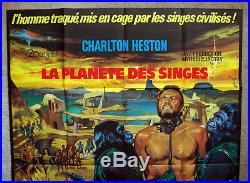 Vintage Original 1968 PLANET OF THE APES Movie Poster Film scifi science fiction