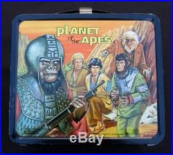 Vintage PLANET OF THE APES Lunchbox & Thermos Sci-Fi Man Cave (1974) C-9 Minty