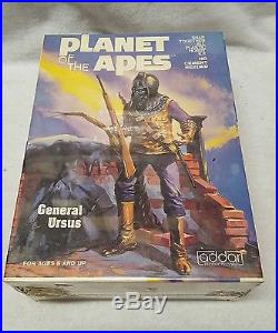Vintage Planet Of The Apes Addar General Ursus Rare Model Kit 1973 Sealed