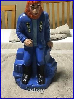 Vintage Planet of the Apes Dr. Zaius Bank Coin Bank 1967 AWESOME With STOPPER