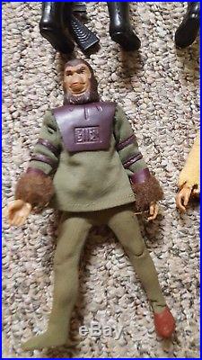 Vintage Planet of the Apes Mego action figure lot of 12 complete with cardback