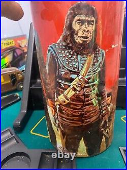 Vintage Planet of the Apes Metal Trash Can 16 x 8