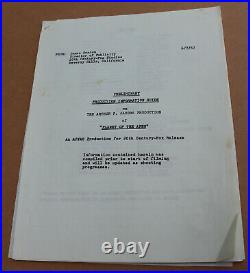 Vintage Planet of the Apes Preliminary Production Information Guide Fox