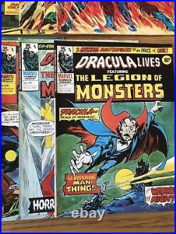 Vintage Retro 1970's Marvel Comics Group Dracula Lives Comic Job Lot Bundle X 20