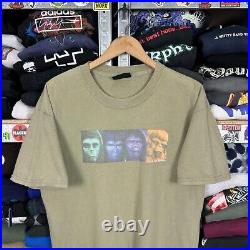 Vintage Serial Killer Planet Of The Apes Khaki T-shirt Size L Made In USA