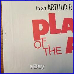 Vtg 1971 NSS Planet Of The Apes / Beneath The Planet Of Poster 27 x 41