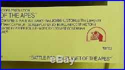 Vtg 1973 Battle For The Planet Of The Apes Us 1sh 27x41 Orig Movie Film Poster