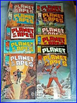 Vtg Lot Curtis 1-11 Planet of the Apes Magazine Nice 1974 1975 Consecutive
