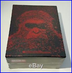 WAR FOR THE PLANET OF THE APES 2D/3D/4K Blu-ray STEELBOOK BOXSET MANTA LAB #78