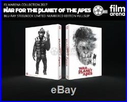 War For the Planet of the Apes 4K + 3D + Blu-ray Steelbook Maniacs Box Filmarena
