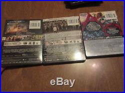 War, Rise & Dawn Of The Planet Of The Apes Blu-ray, Digital Steelbook Set Complete