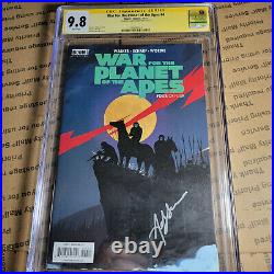 War for the Planet of the Apes #4 CGC 9.8 SS Signed by Andy Serkis (Caesar)