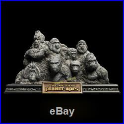 Weta Rise of the Planet of the Apes 50th Anniversary Ape Statue Model Bookends